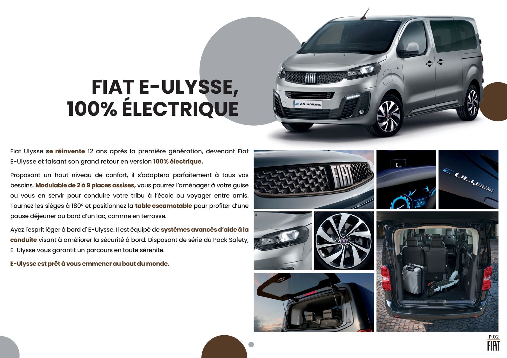 Catalogue FIAT E-ULYSSE, 100% ÉLECTRIQUE, page 00002