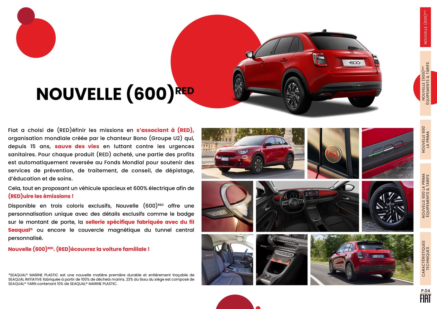 Catalogue NOUVELLE FIAT 600 POUR TOUTE LA FAMILLE, page 00004