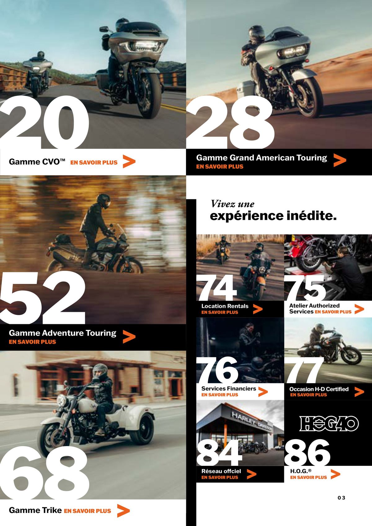 Catalogue Nouvelle Gamme Harley-Davidson, page 00003
