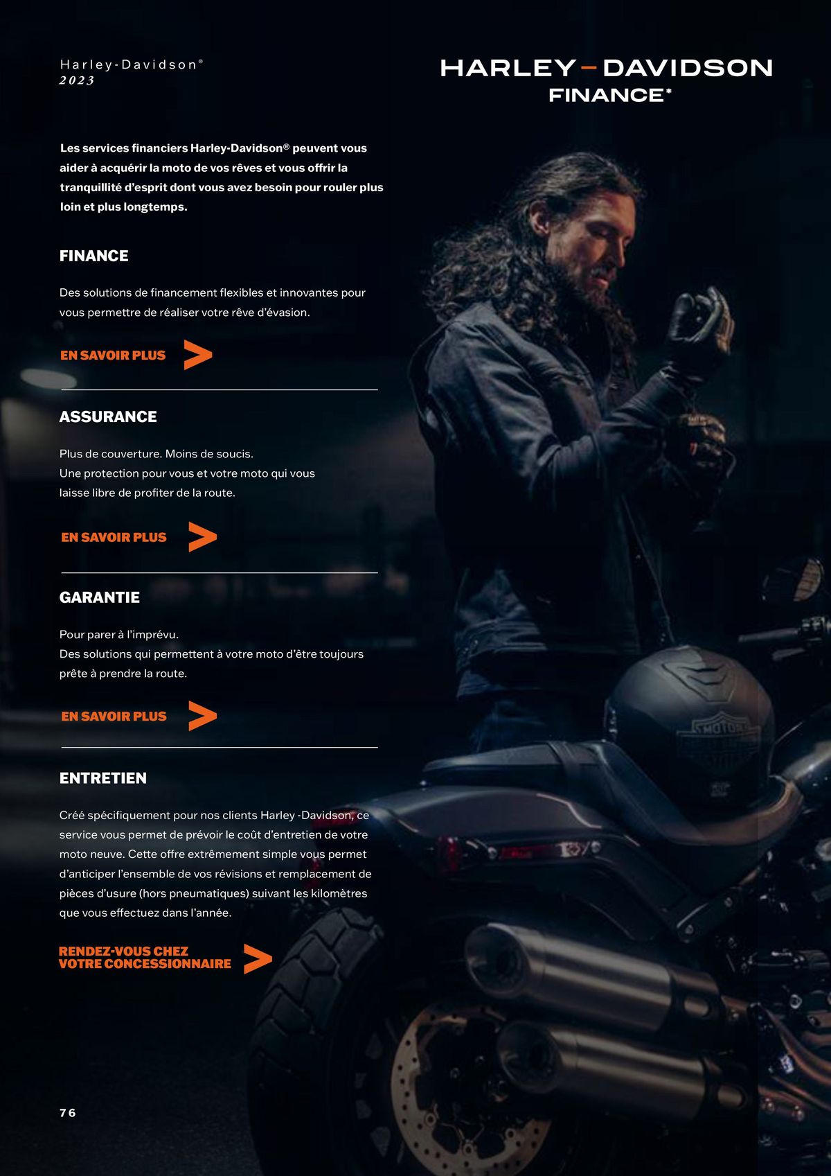 Catalogue Nouvelle Gamme Harley-Davidson, page 00076