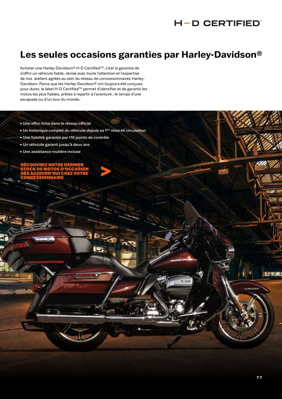 Catalogue Nouvelle Gamme Harley-Davidson, page 00077