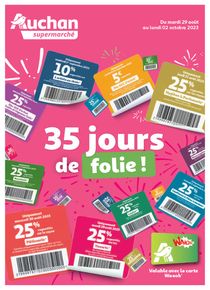 Promos de Supermarchés à Toulouse | 35 jours de folie sur Auchan Supermarché | 28/08/2023 - 02/10/2023