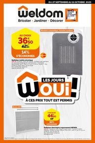 Catalogue Weldom à Martigues | Les jours WOui! | 27/09/2023 - 11/10/2023