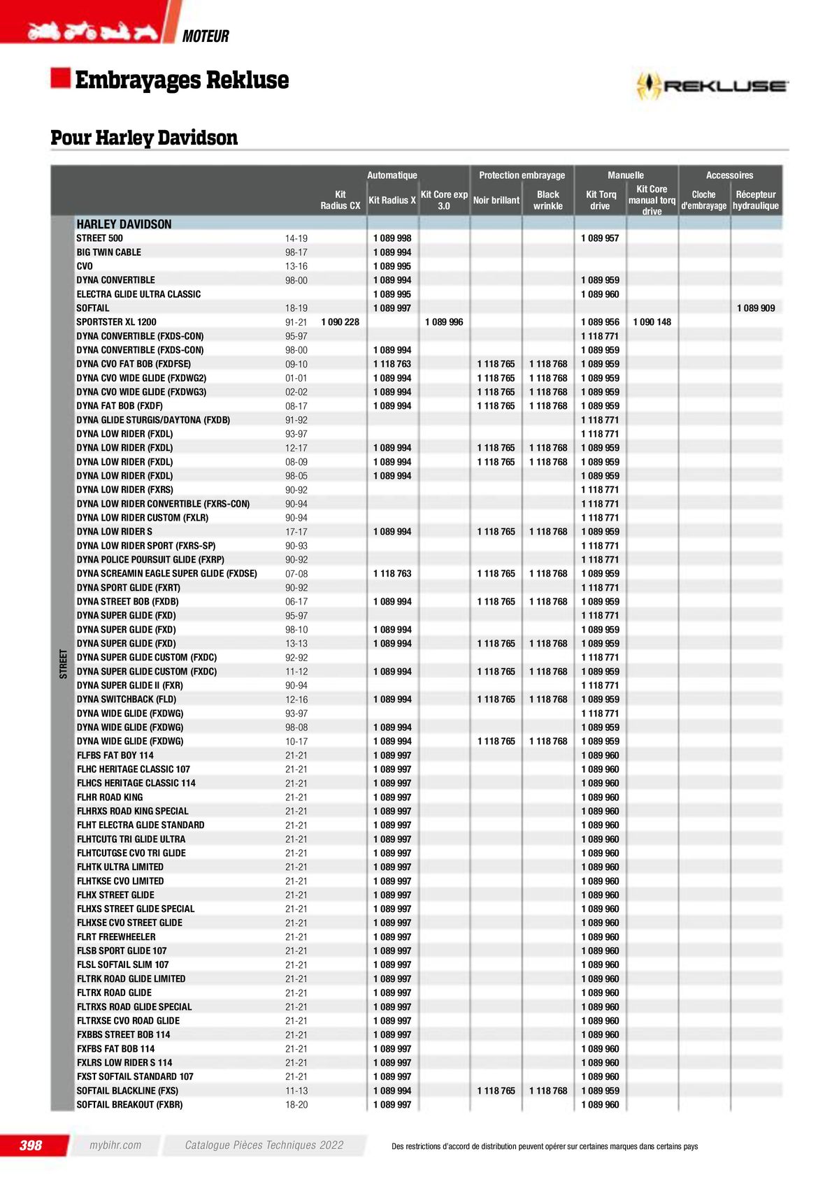 Catalogue Pièces Techniques 2023, page 00400