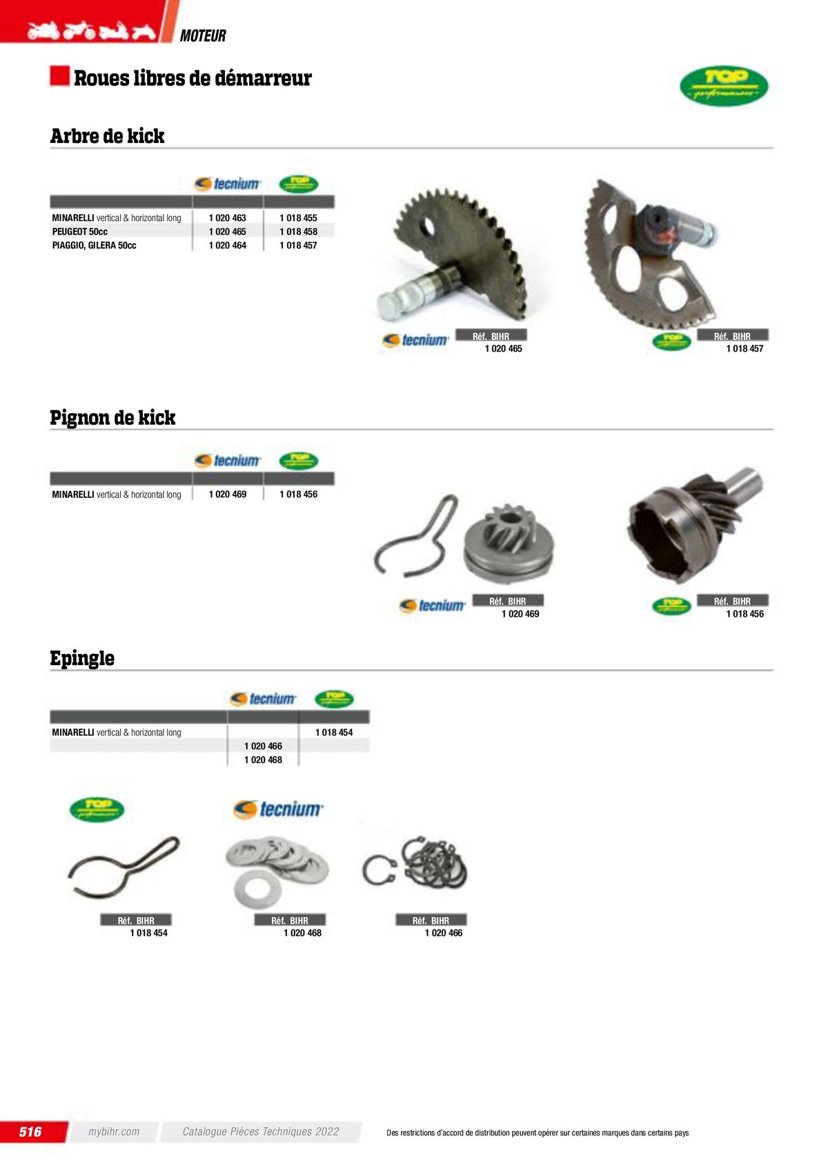 Catalogue Pièces Techniques 2023, page 00518