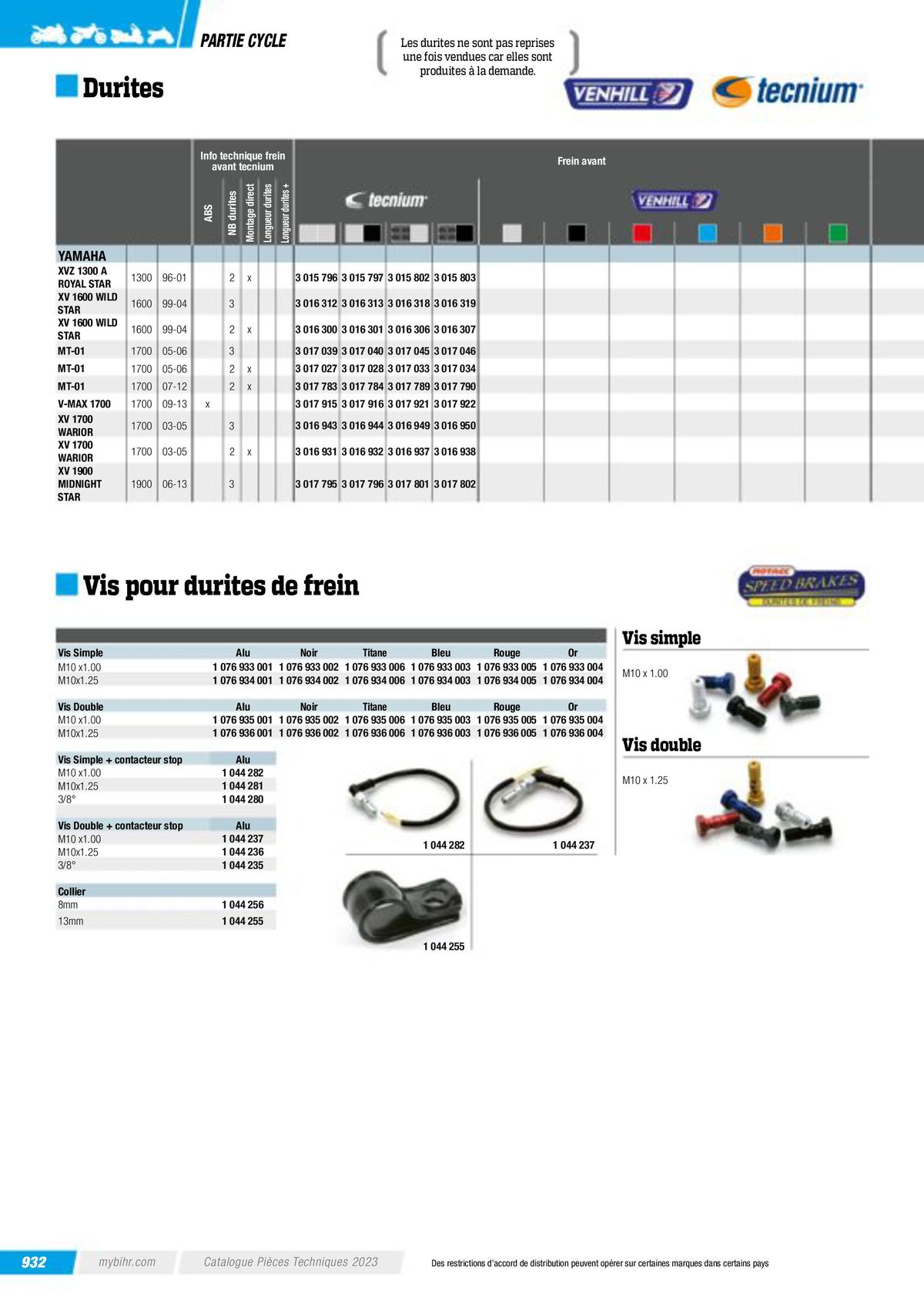 Catalogue Pièces Techniques 2023, page 00934