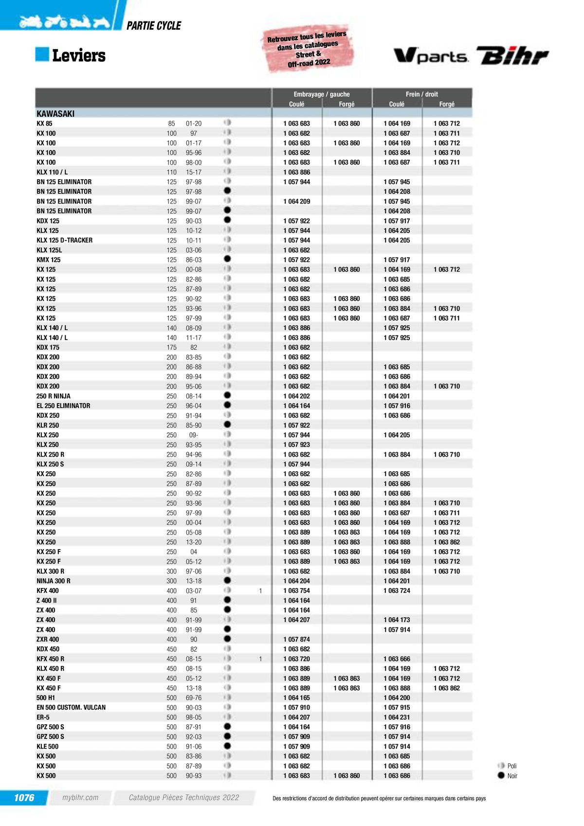 Catalogue Pièces Techniques 2023, page 01078