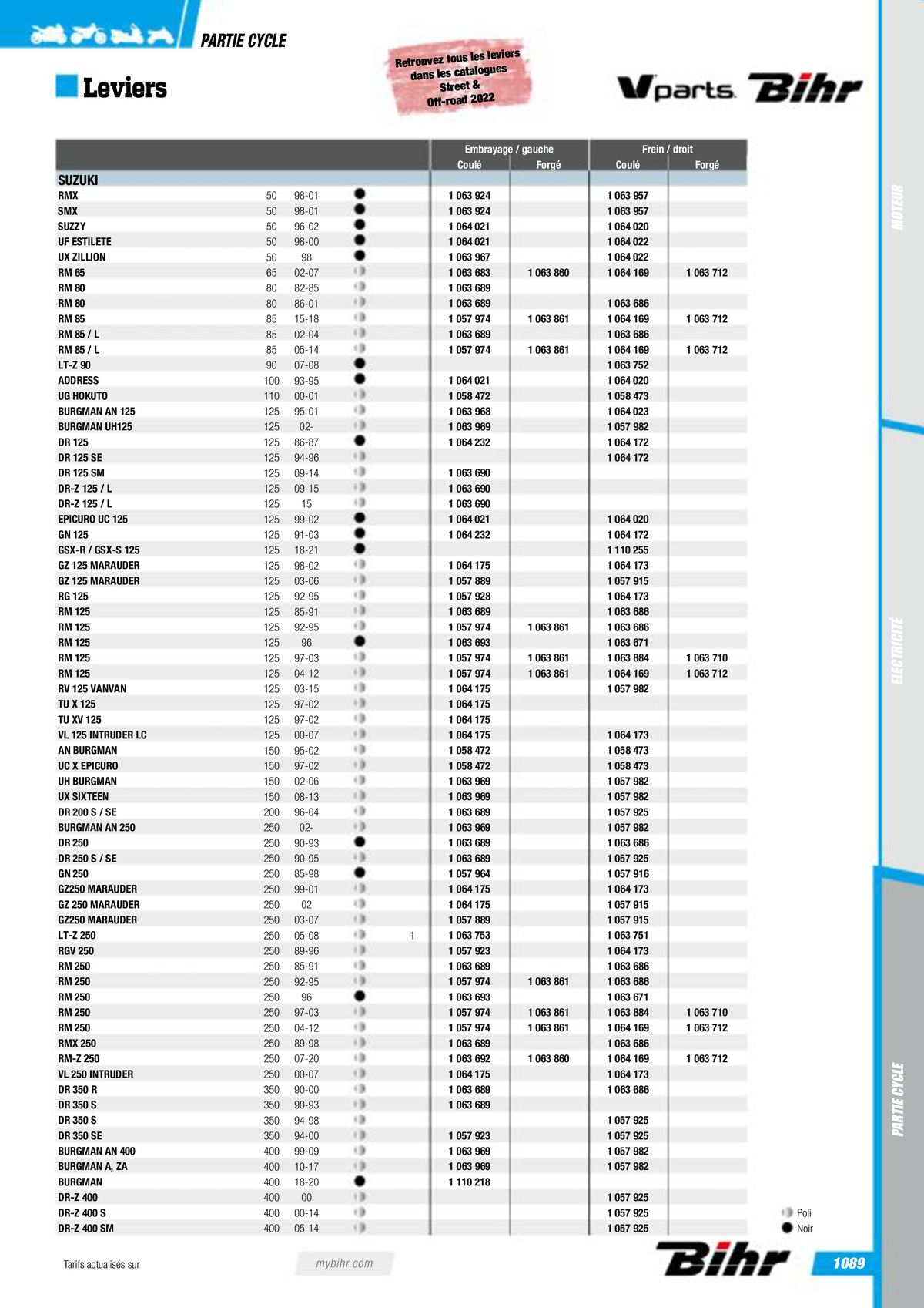 Catalogue Pièces Techniques 2023, page 01091