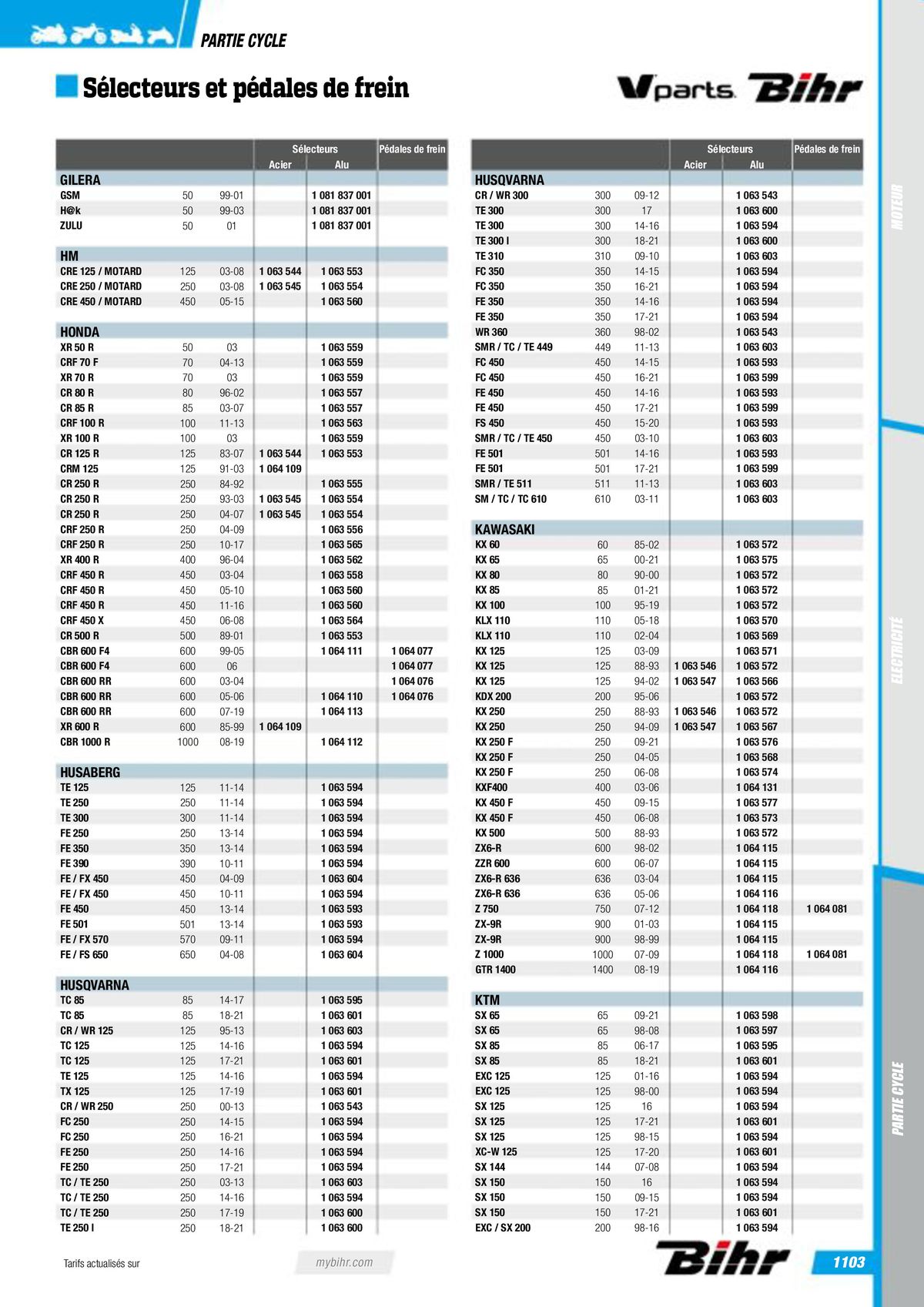 Catalogue Pièces Techniques 2023, page 01105