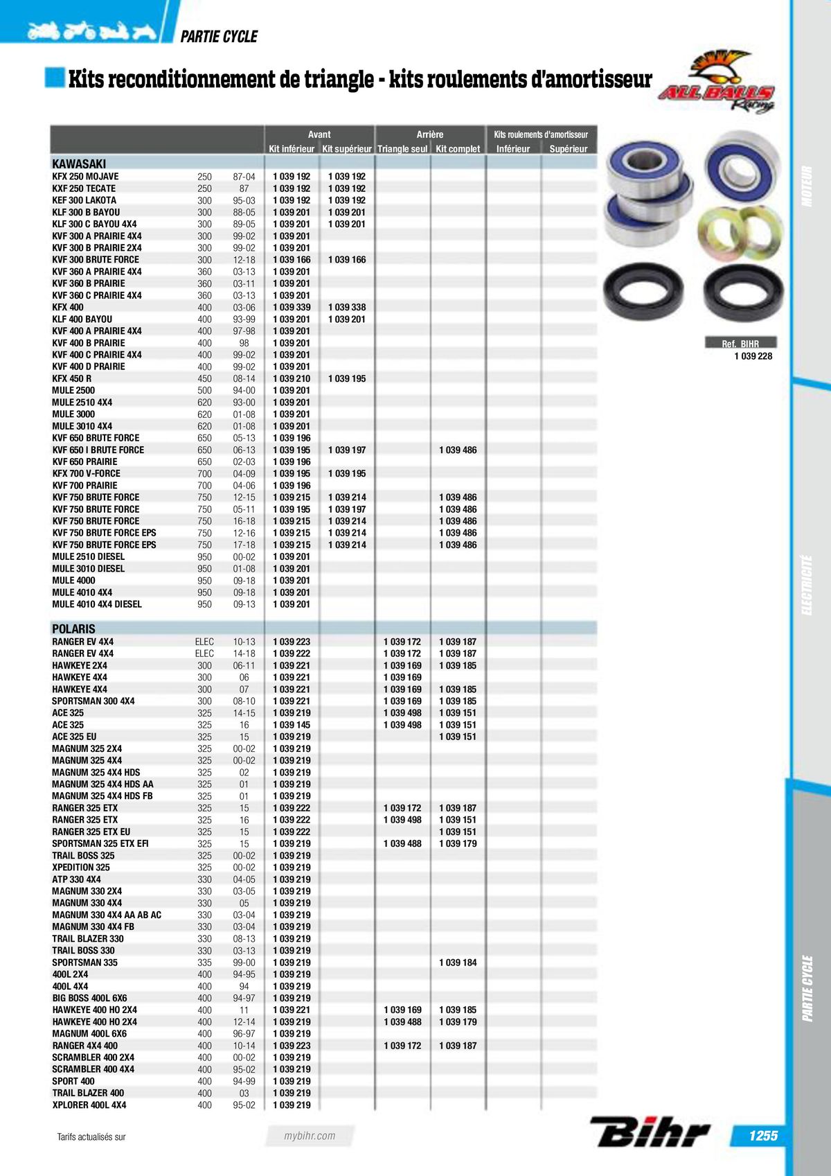 Catalogue Pièces Techniques 2023, page 01257