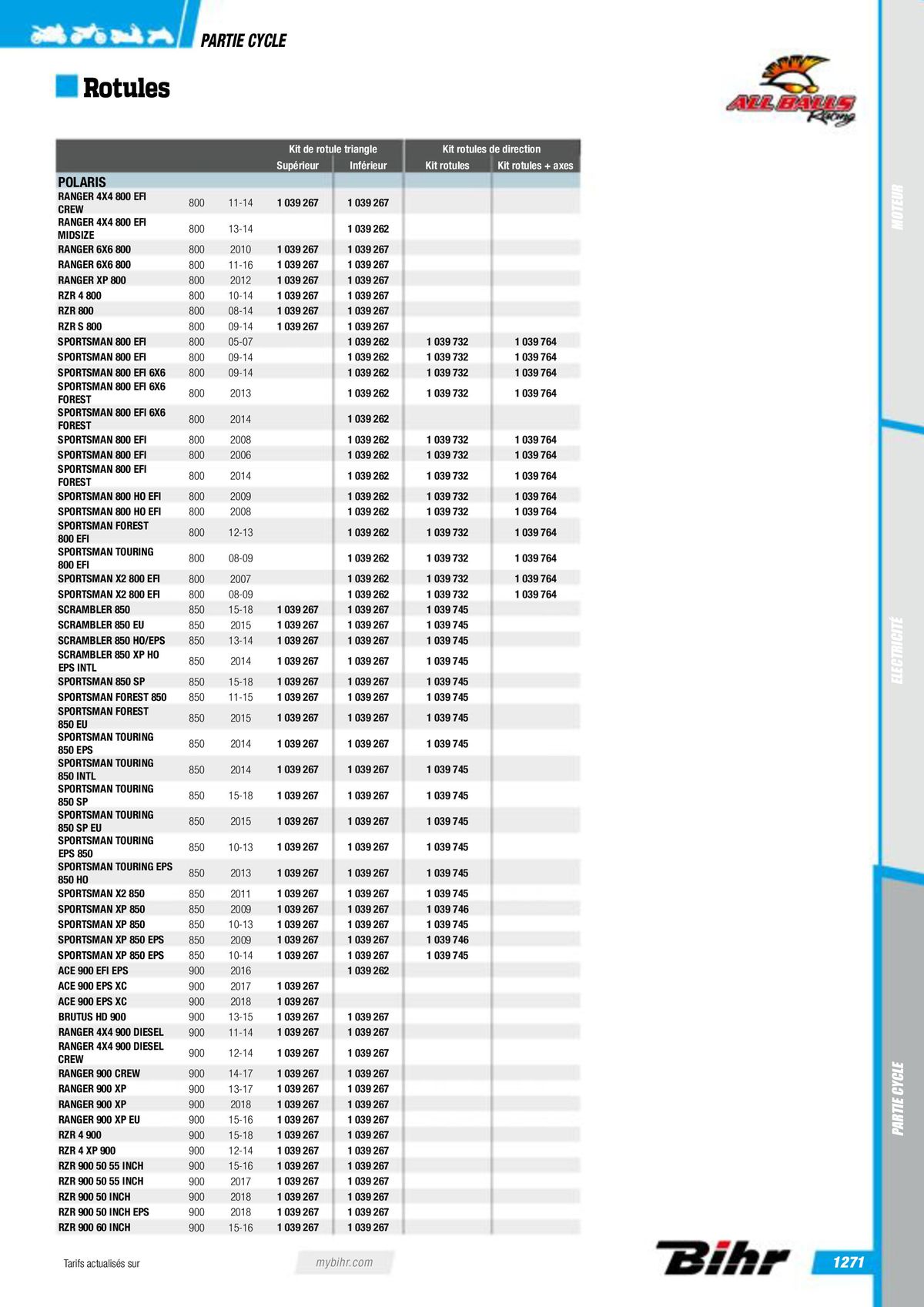 Catalogue Pièces Techniques 2023, page 01273