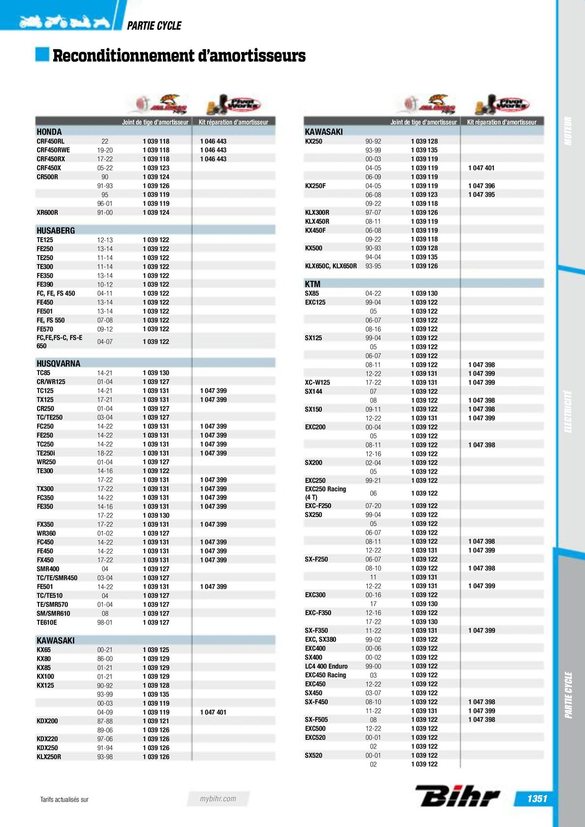 Catalogue Pièces Techniques 2023, page 01353