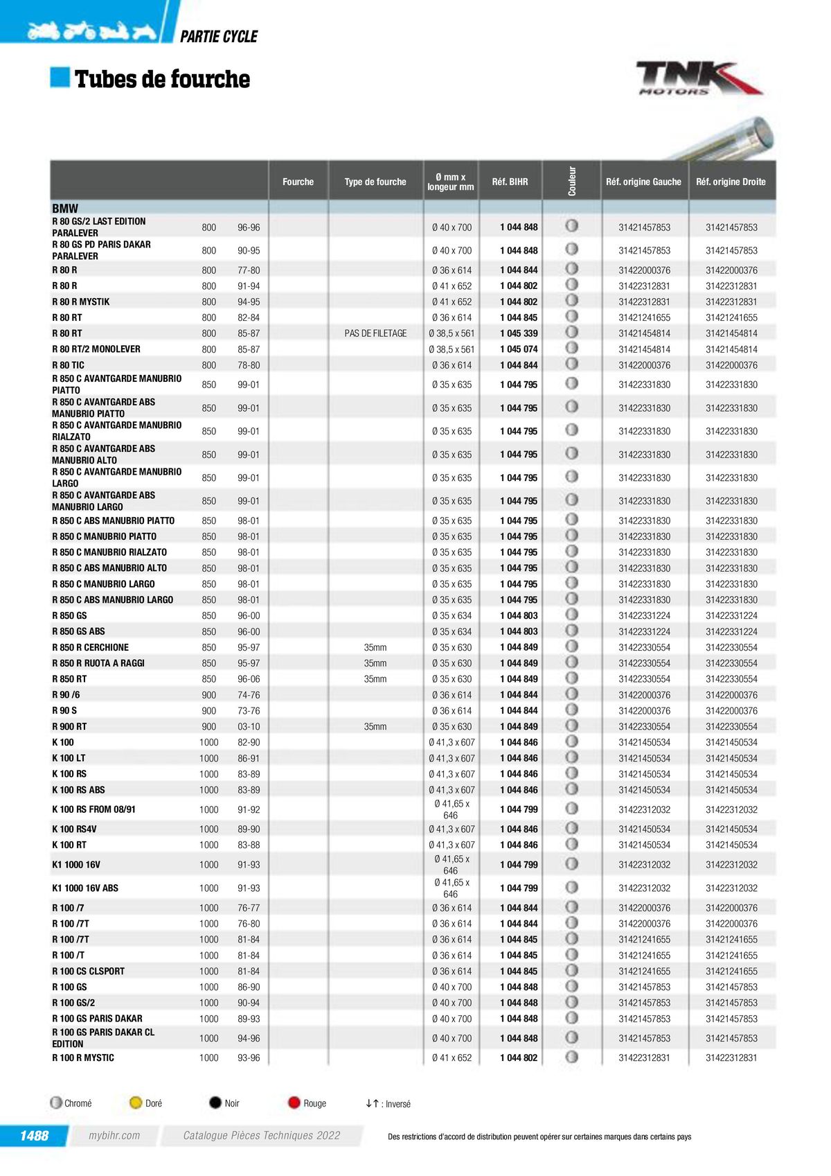 Catalogue Pièces Techniques 2023, page 01490