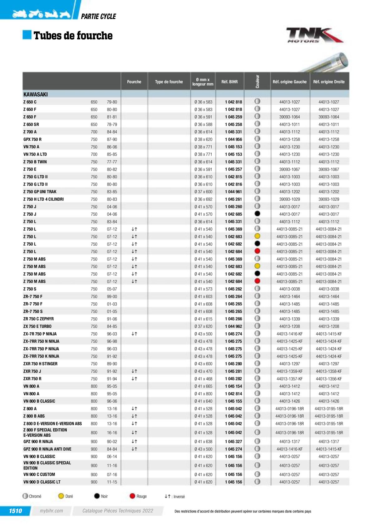 Catalogue Pièces Techniques 2023, page 01512