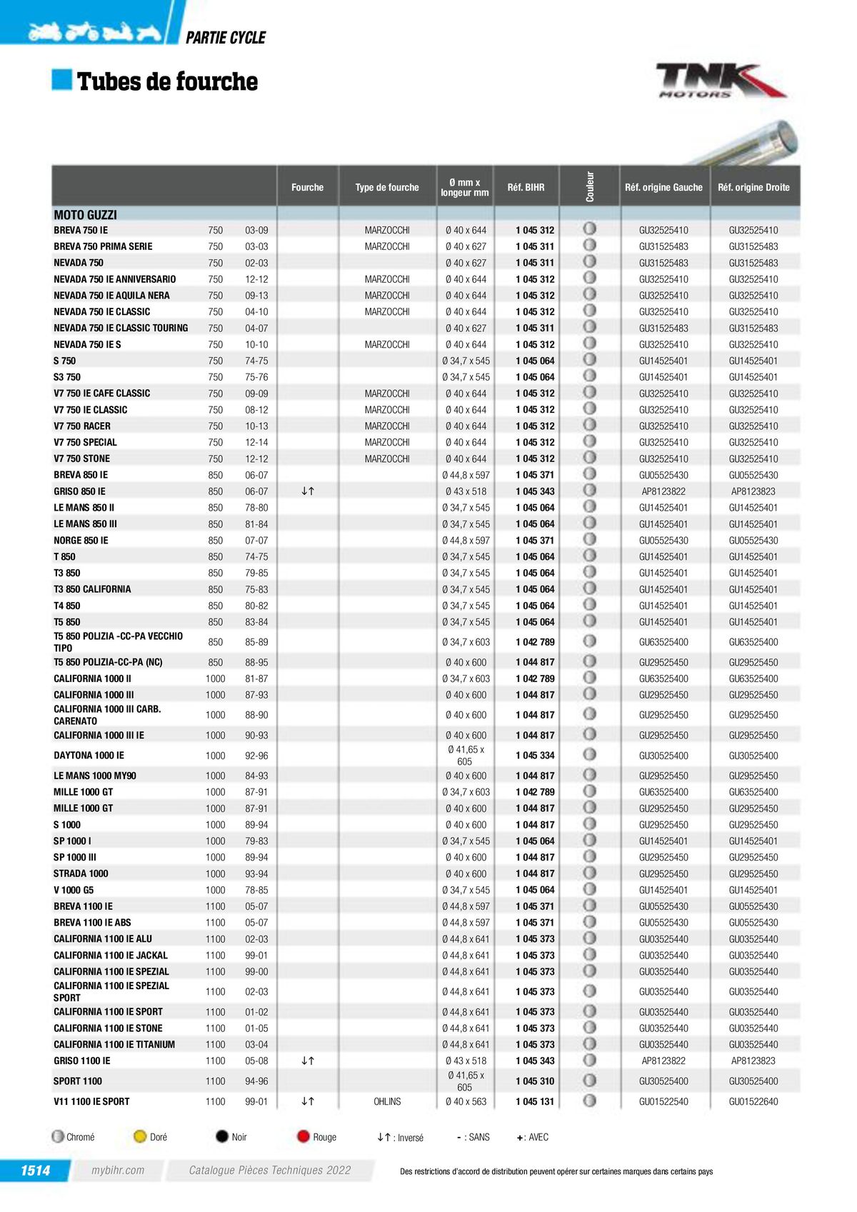 Catalogue Pièces Techniques 2023, page 01516