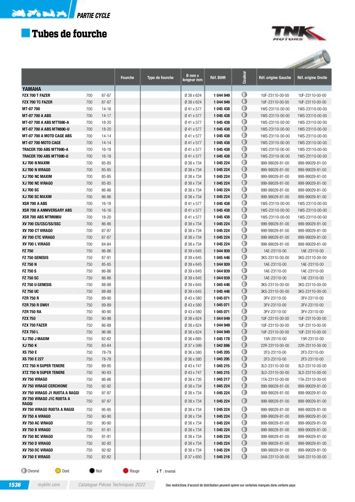 Catalogue Pièces Techniques 2023, page 01538