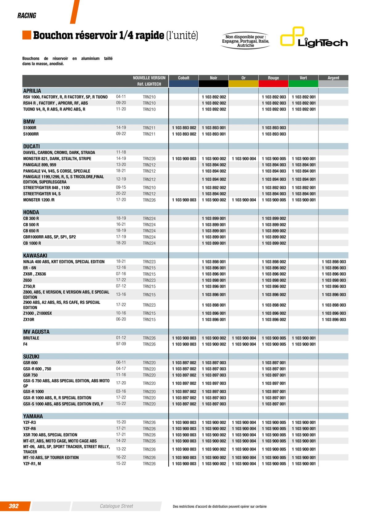 Catalogue Street & Sport Bikes 2023, page 00394