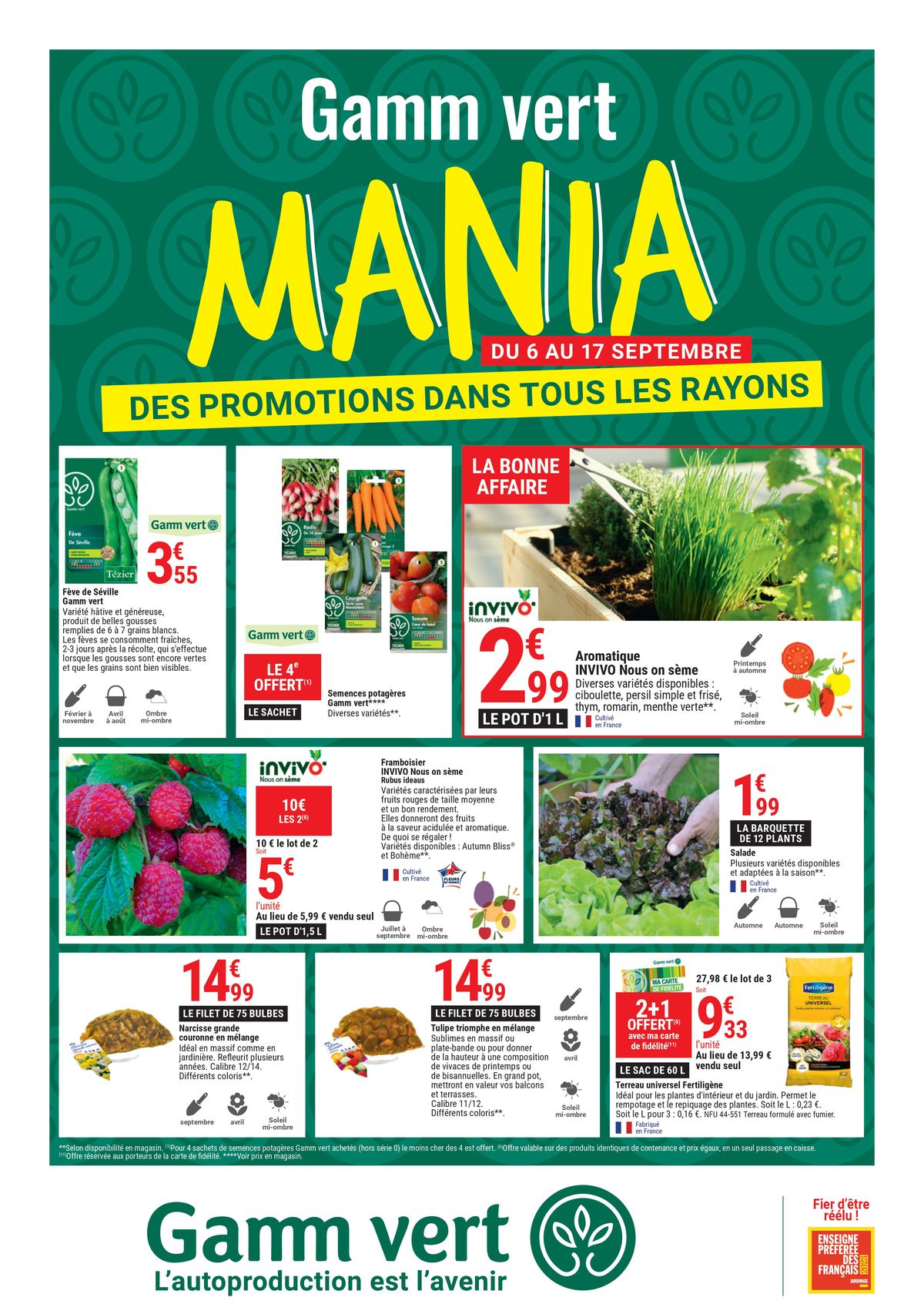 Catalogue Gamm Vert Mania, page 00001