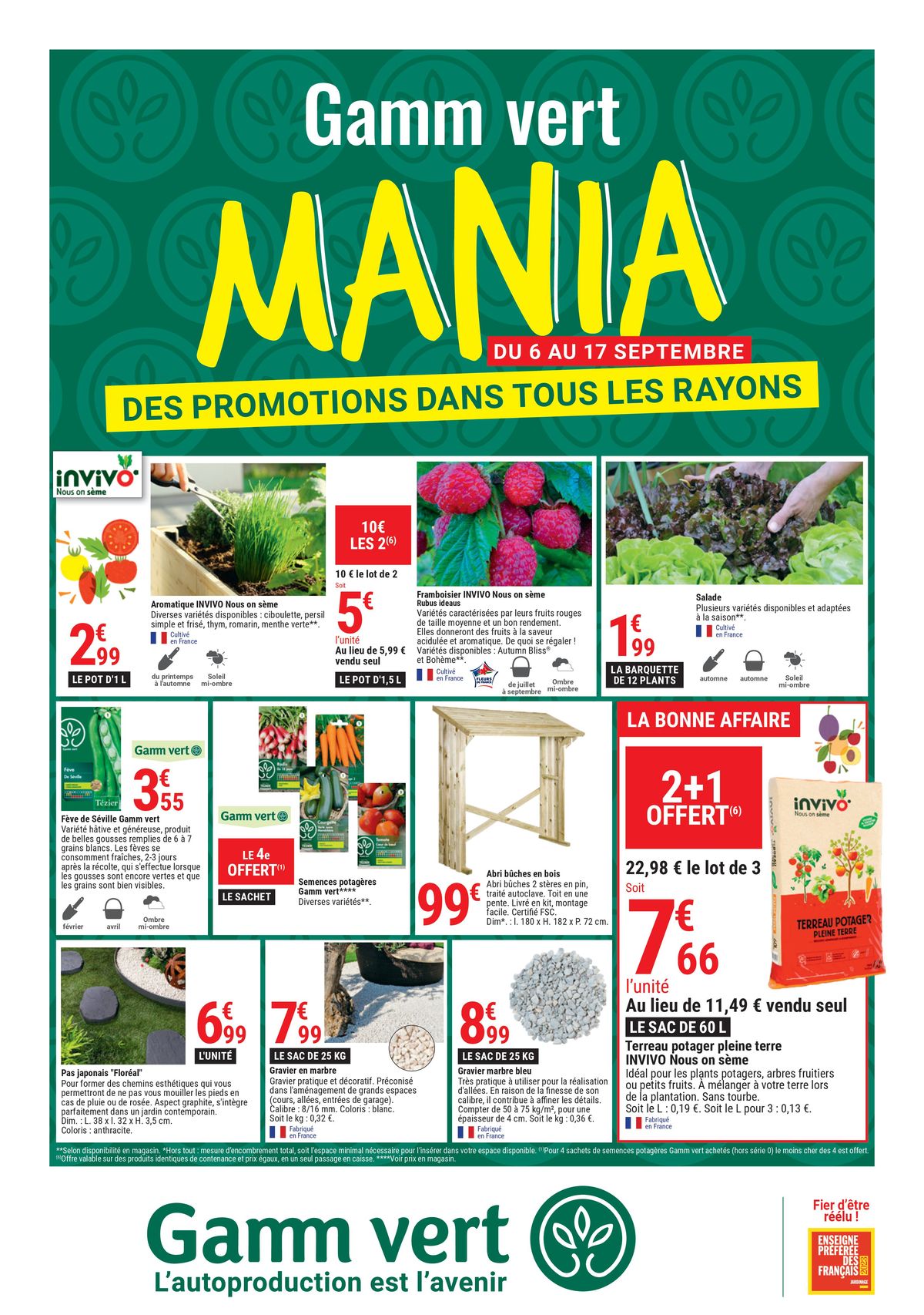 Catalogue Gamm Vert Mania, page 00001