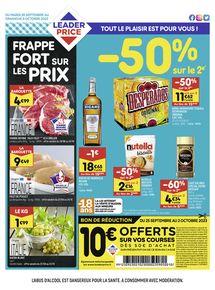 Catalogue Leader Price à Le Havre | FRAPPE FORT SUR LES PRIX | 26/09/2023 - 08/10/2023