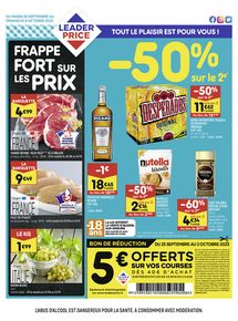 Promos de Discount Alimentaire à Lyon | FRAPPE FORT SUR LES PRIX sur Leader Price | 26/09/2023 - 08/10/2023