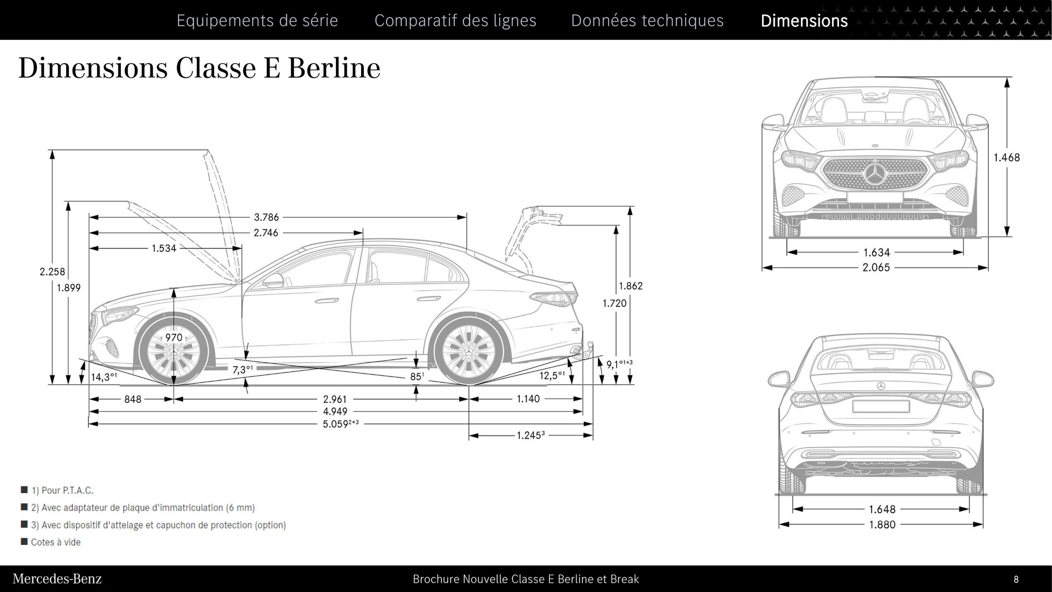 Catalogue Nouvelle Classe E Berlineet Break, page 00008