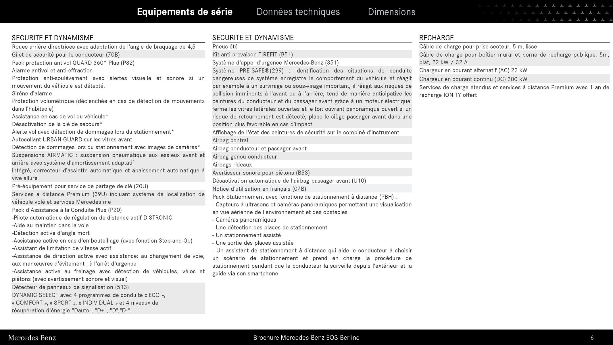 Catalogue EQS Berline, page 00006