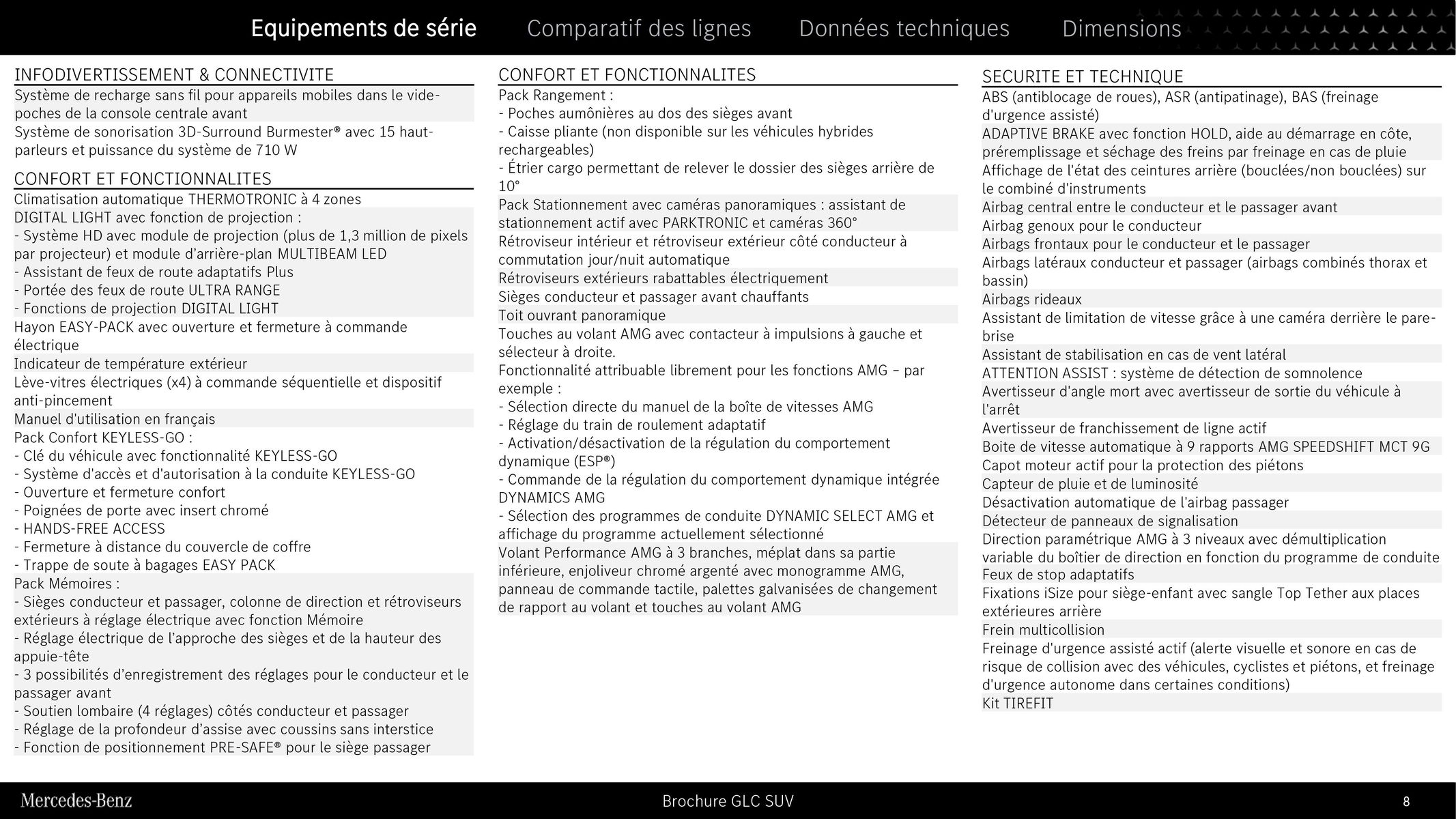 Catalogue GLC SUV, page 00008