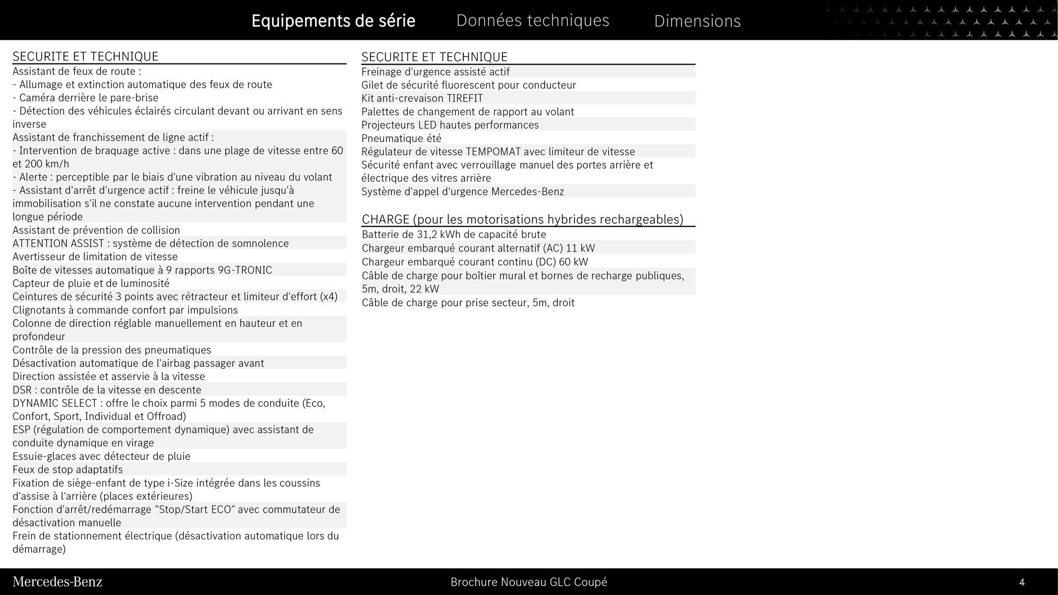 Catalogue Nouveau GLC Coupé, page 00004