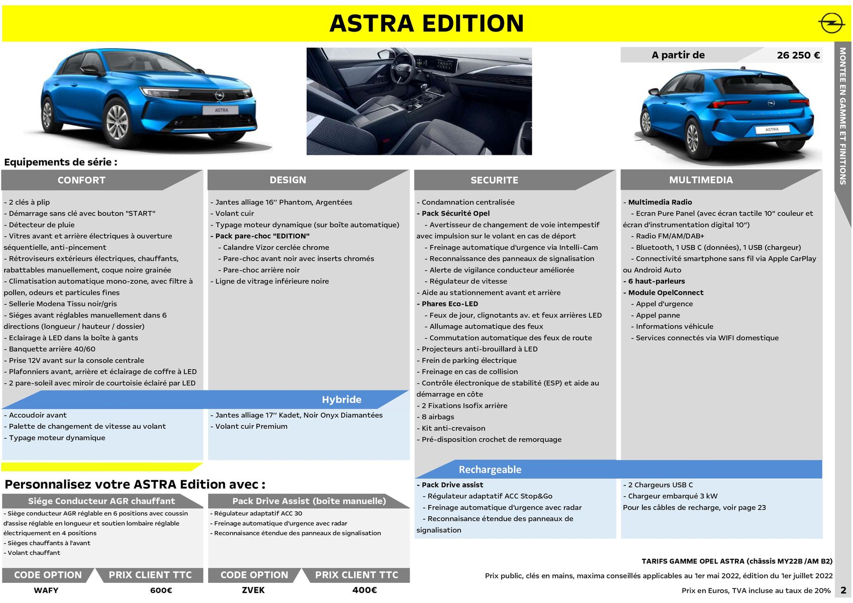 Catalogue Opel Nouvelle Astra, page 00003