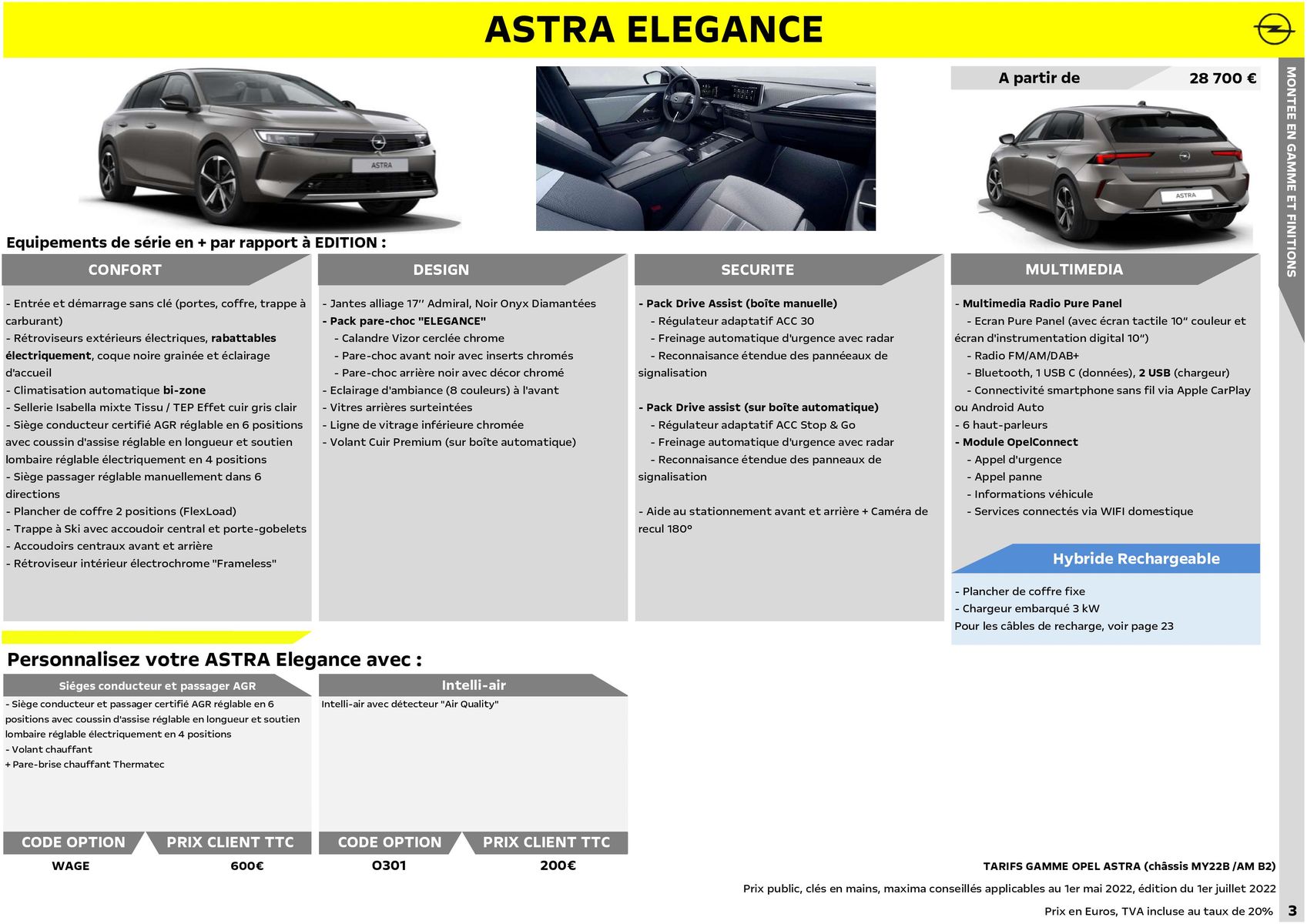 Catalogue Opel Nouvelle Astra, page 00004