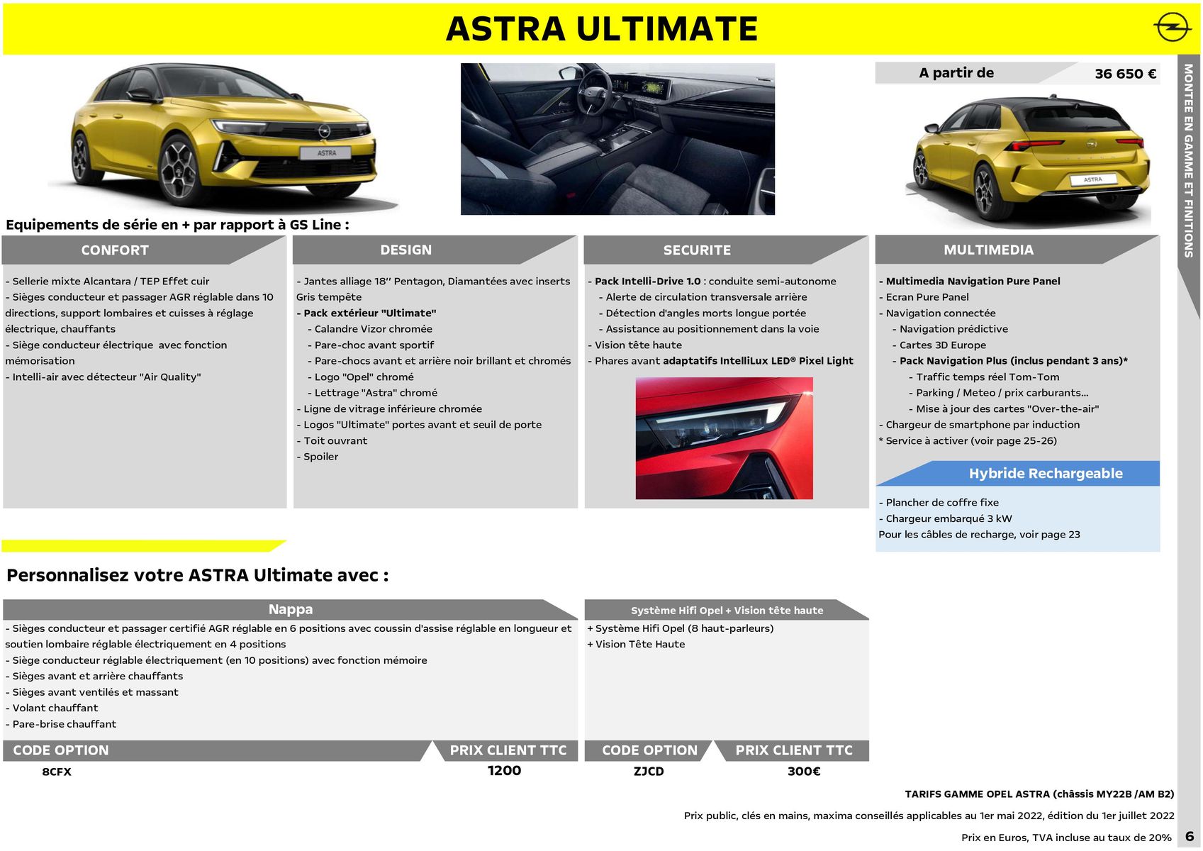 Catalogue Opel Nouvelle Astra, page 00007