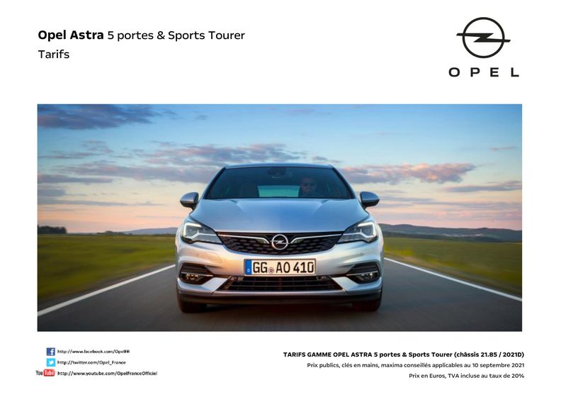 Opel Astra 5 portes
