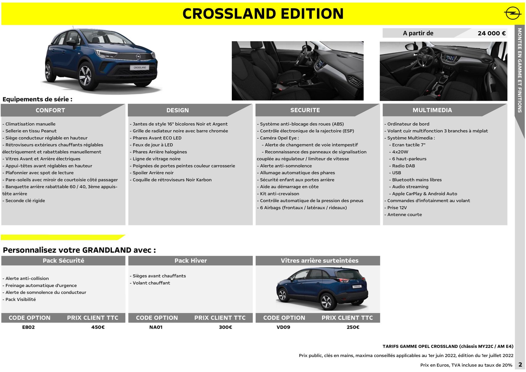 Catalogue Opel Nouveau Crossland_, page 00003