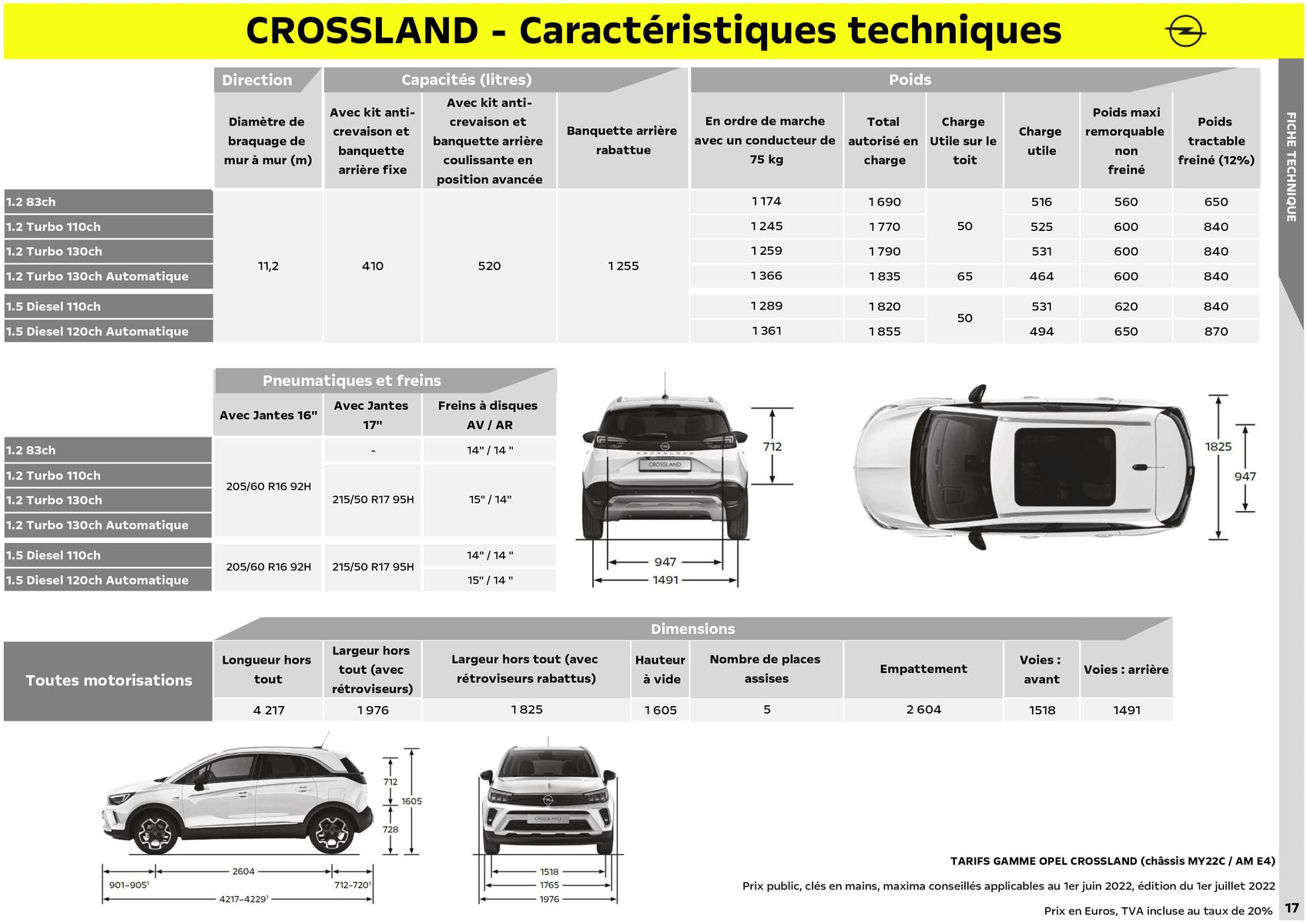 Catalogue Opel Nouveau Crossland_, page 00018