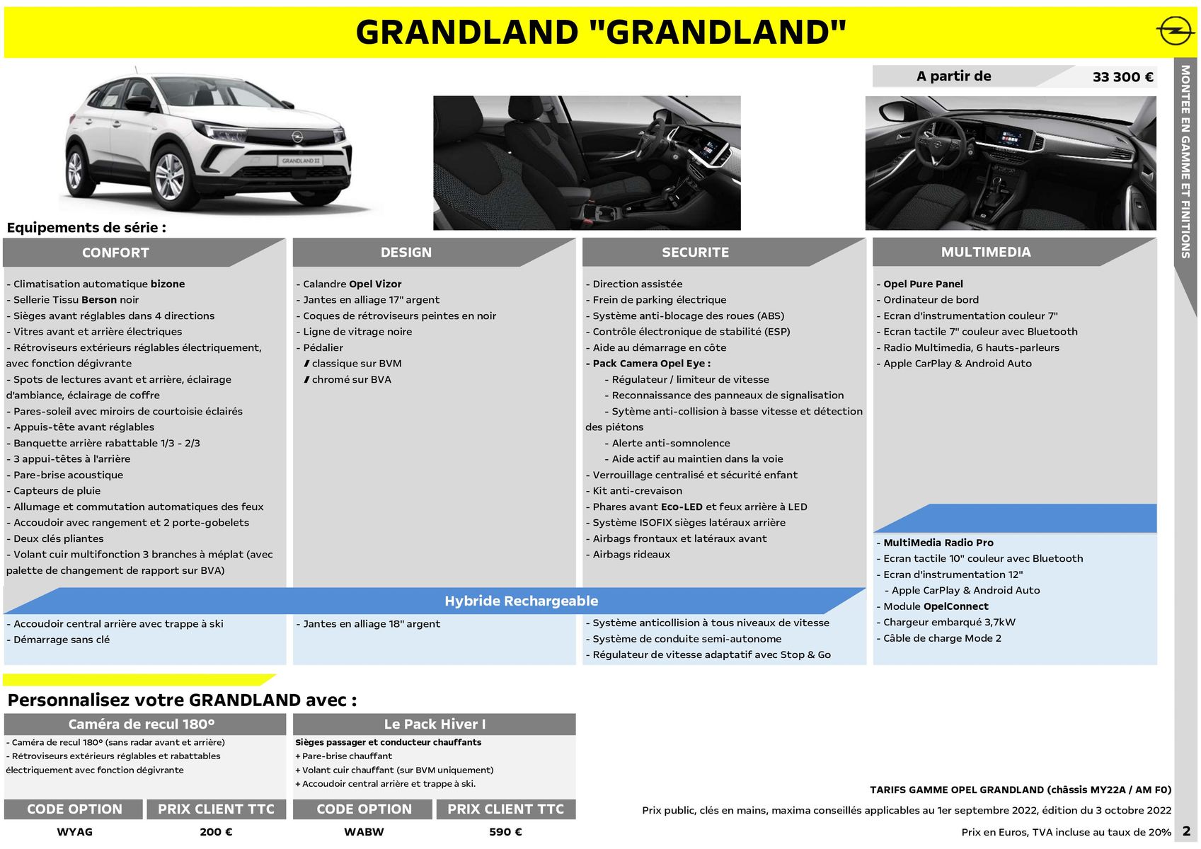 Catalogue Opel Nouveau Grandland, page 00003