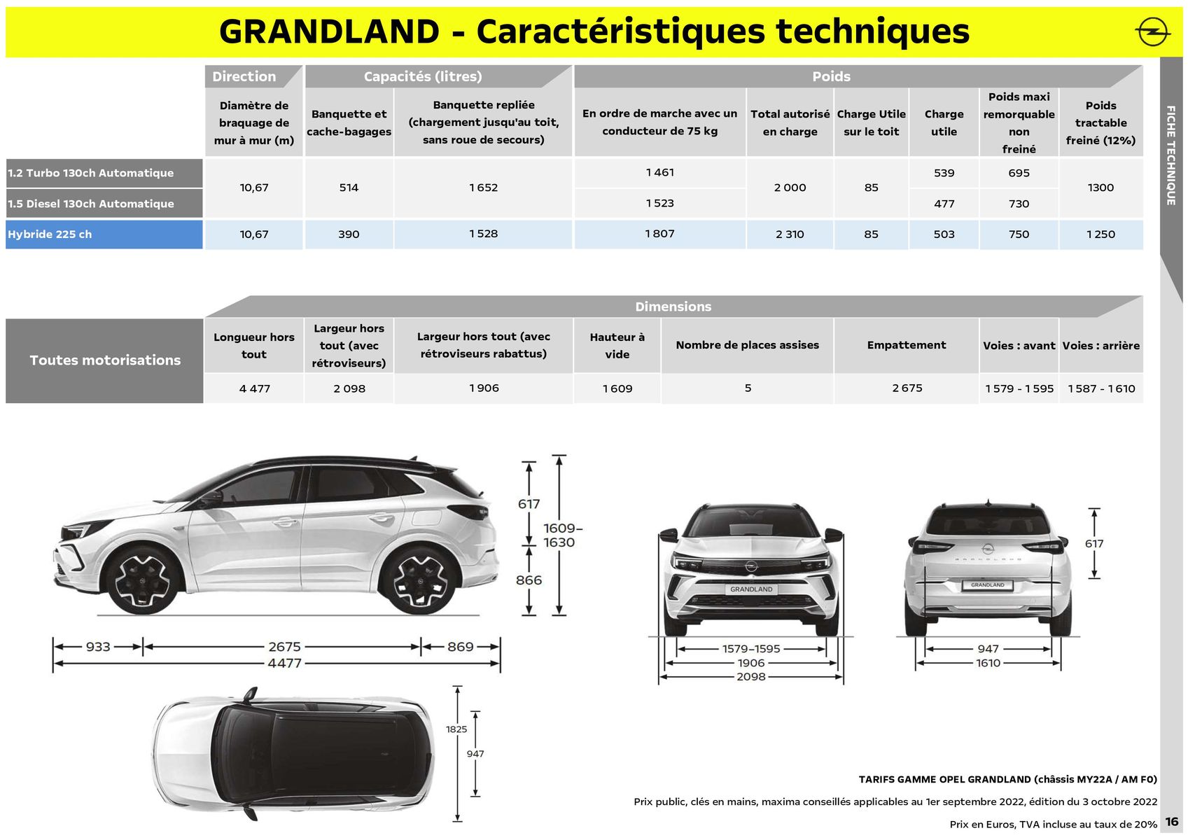 Catalogue Opel Nouveau Grandland, page 00017