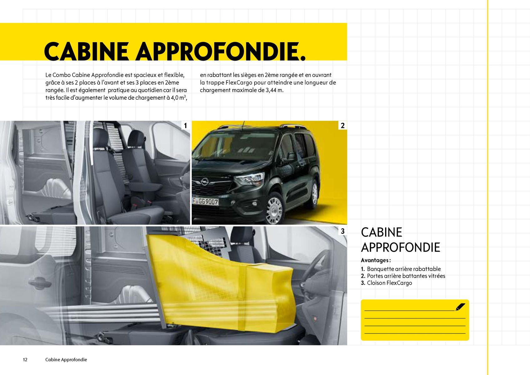 Catalogue Opel Combo Cargo, page 00012