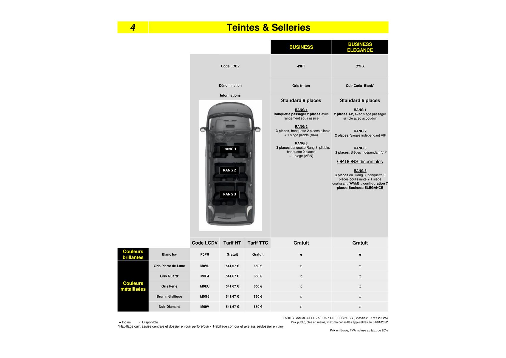 Catalogue Opel Zafira-e Life, page 00005