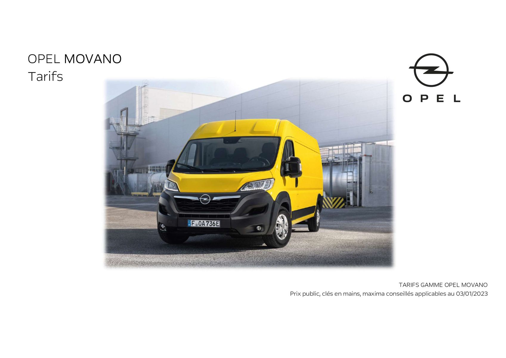 Catalogue Opel Nouveau Movano-, page 00001