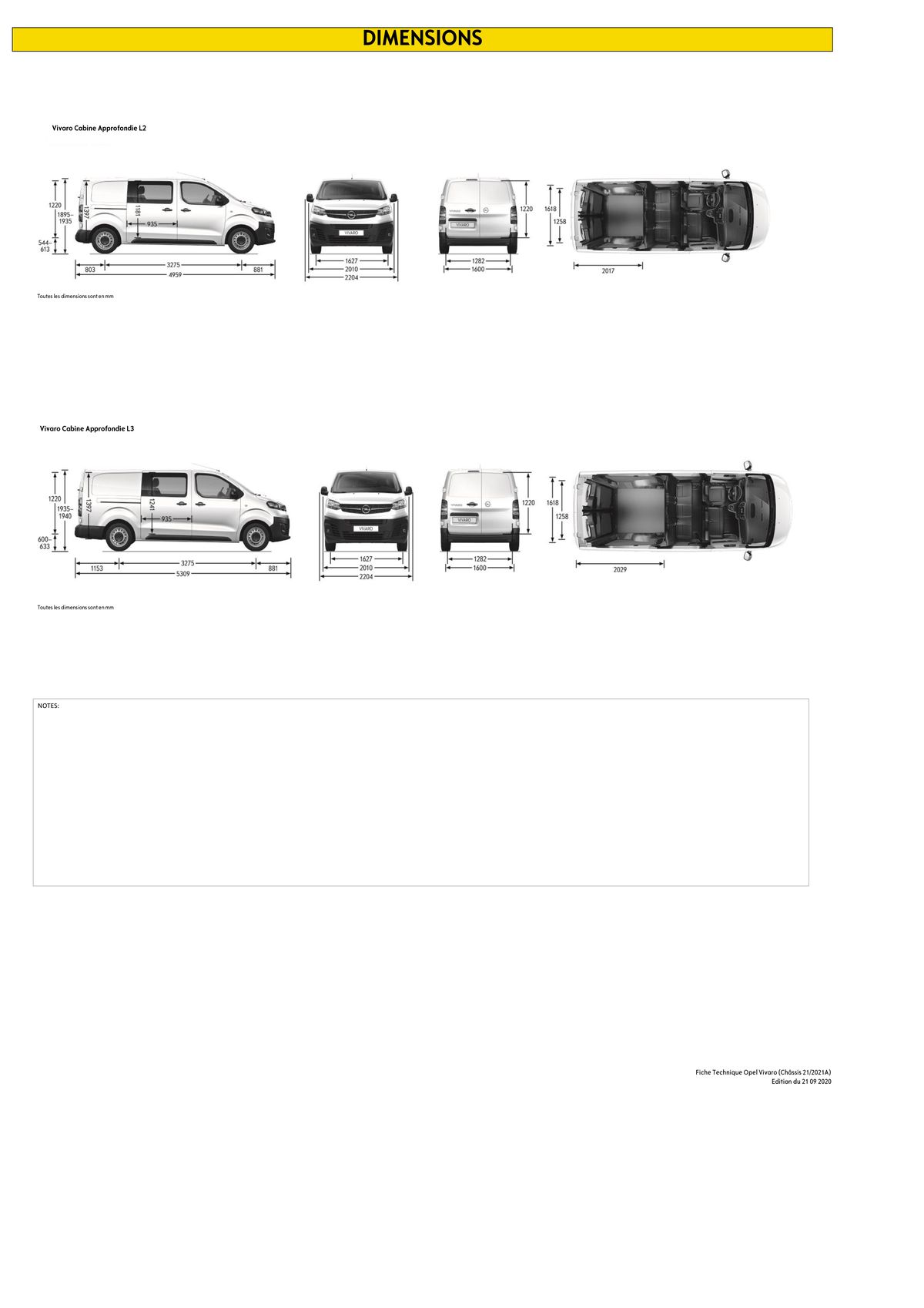 Catalogue Opel Vivaro Fourgon, page 00005