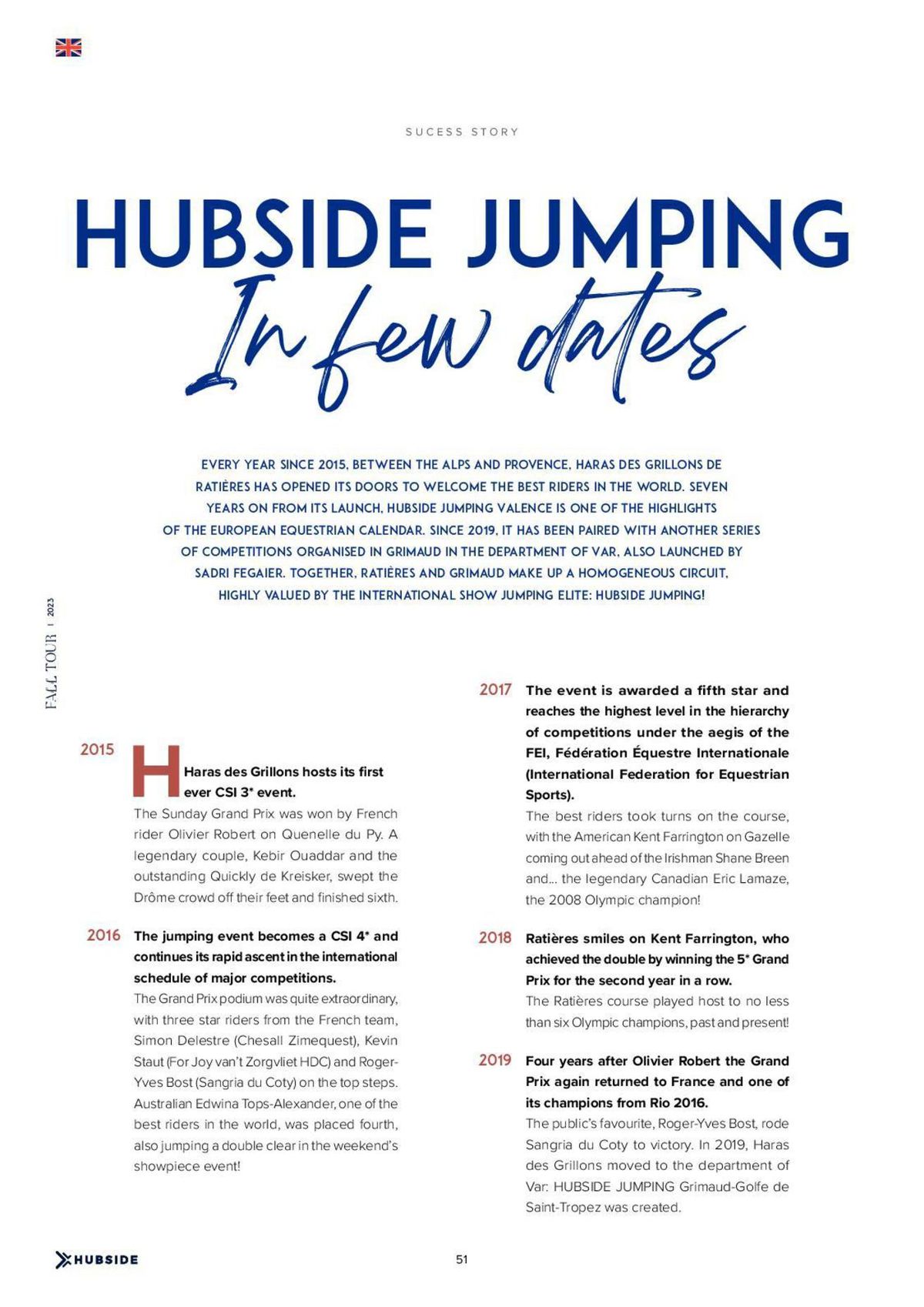 Catalogue Magazine jumping Grimaud Fall Tour 2023, page 00051