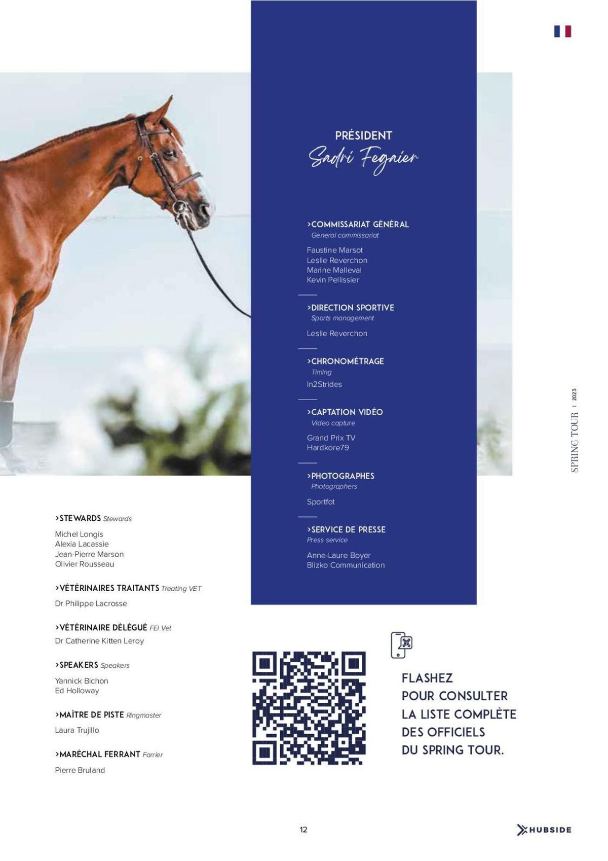 Catalogue Magazine HUBSIDE jumping Grimaud Spring Tour 2023, page 00008