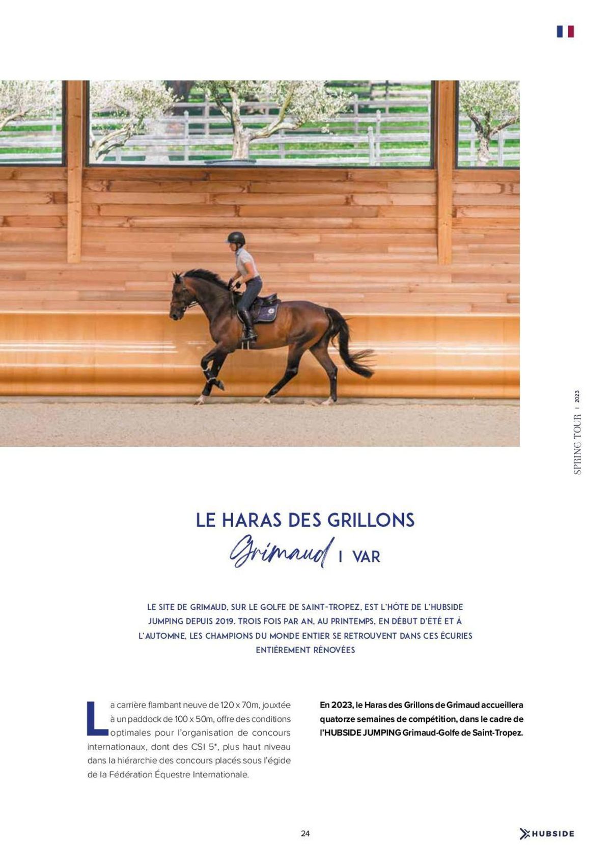 Catalogue Magazine HUBSIDE jumping Grimaud Spring Tour 2023, page 00021