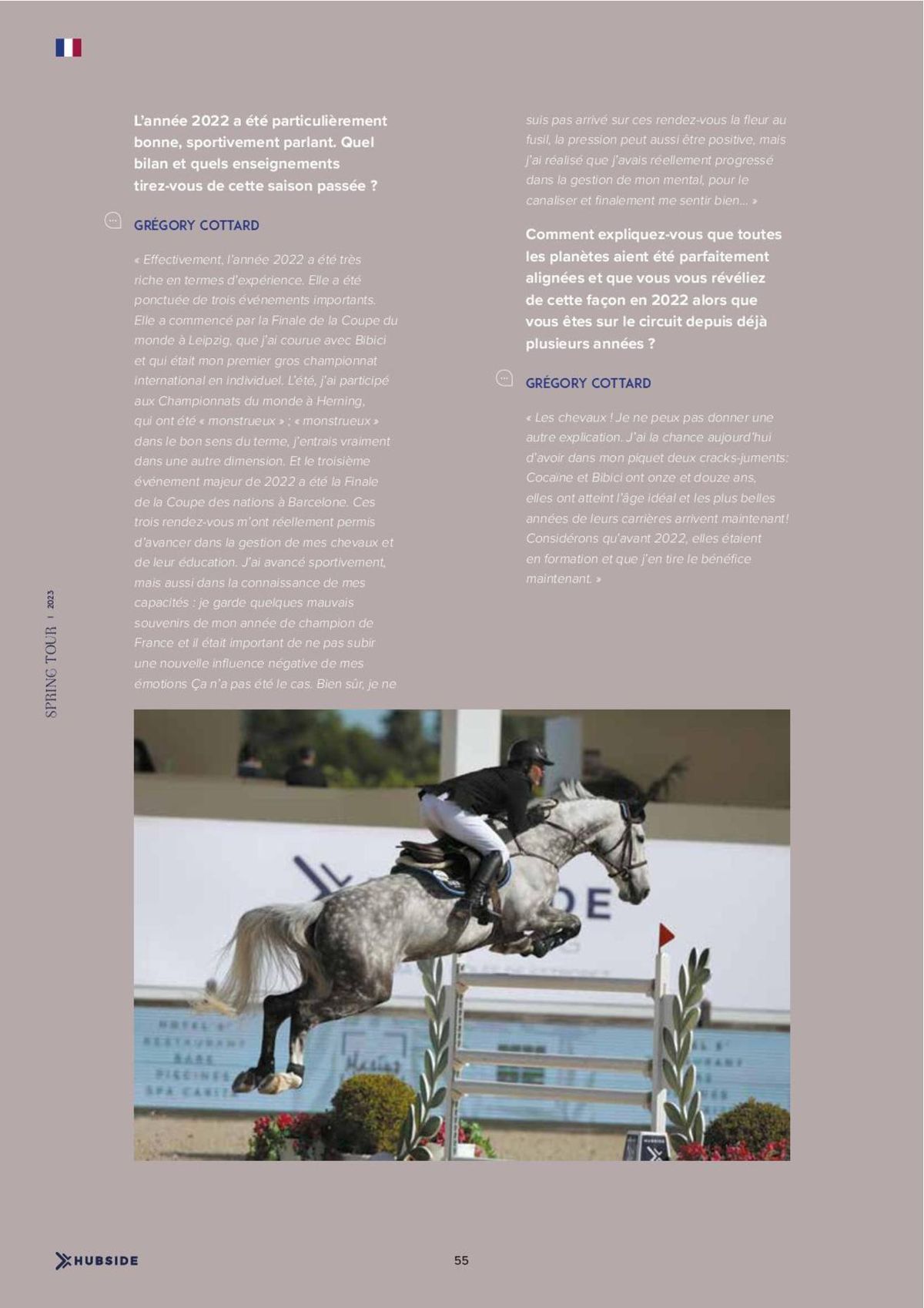 Catalogue Magazine HUBSIDE jumping Grimaud Spring Tour 2023, page 00055