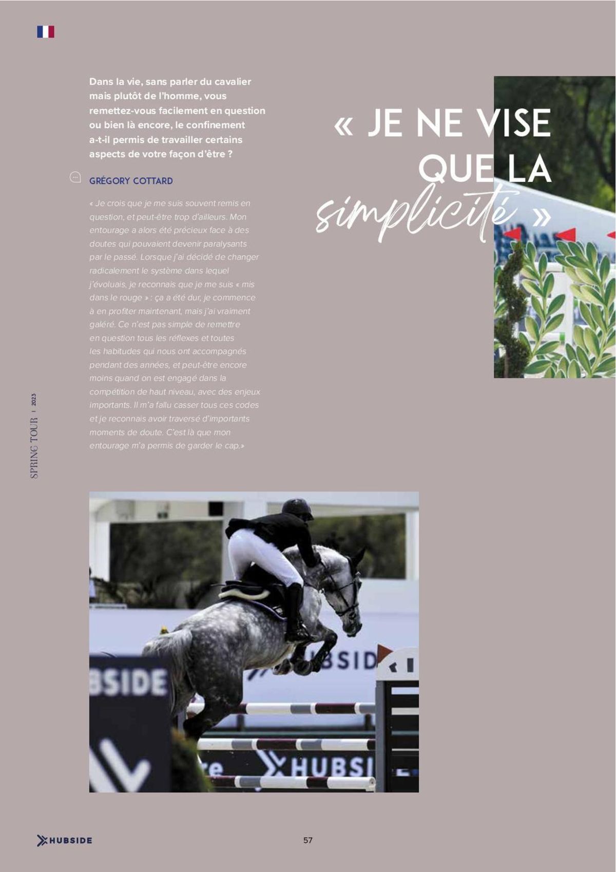 Catalogue Magazine HUBSIDE jumping Grimaud Spring Tour 2023, page 00058