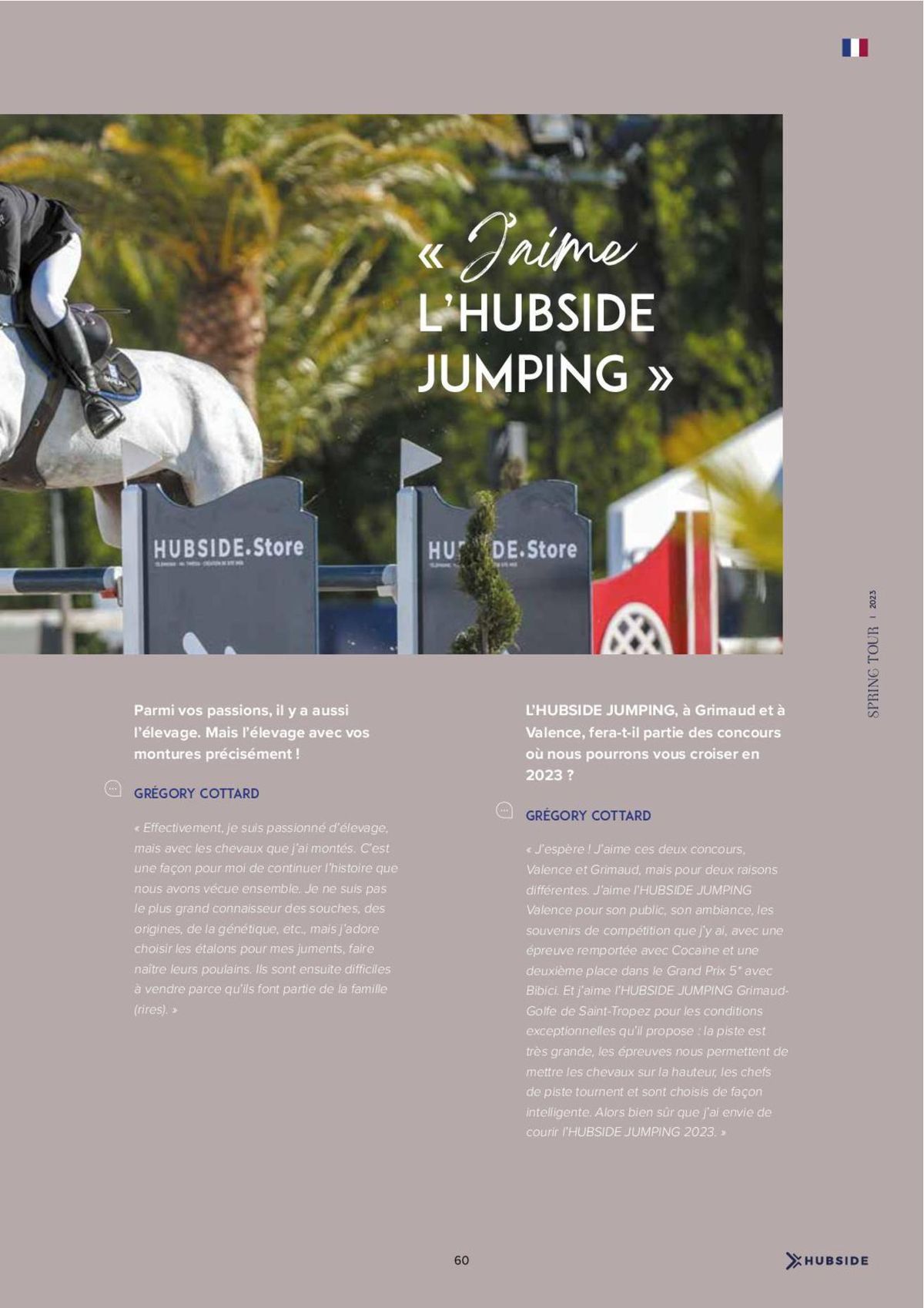 Catalogue Magazine HUBSIDE jumping Grimaud Spring Tour 2023, page 00061