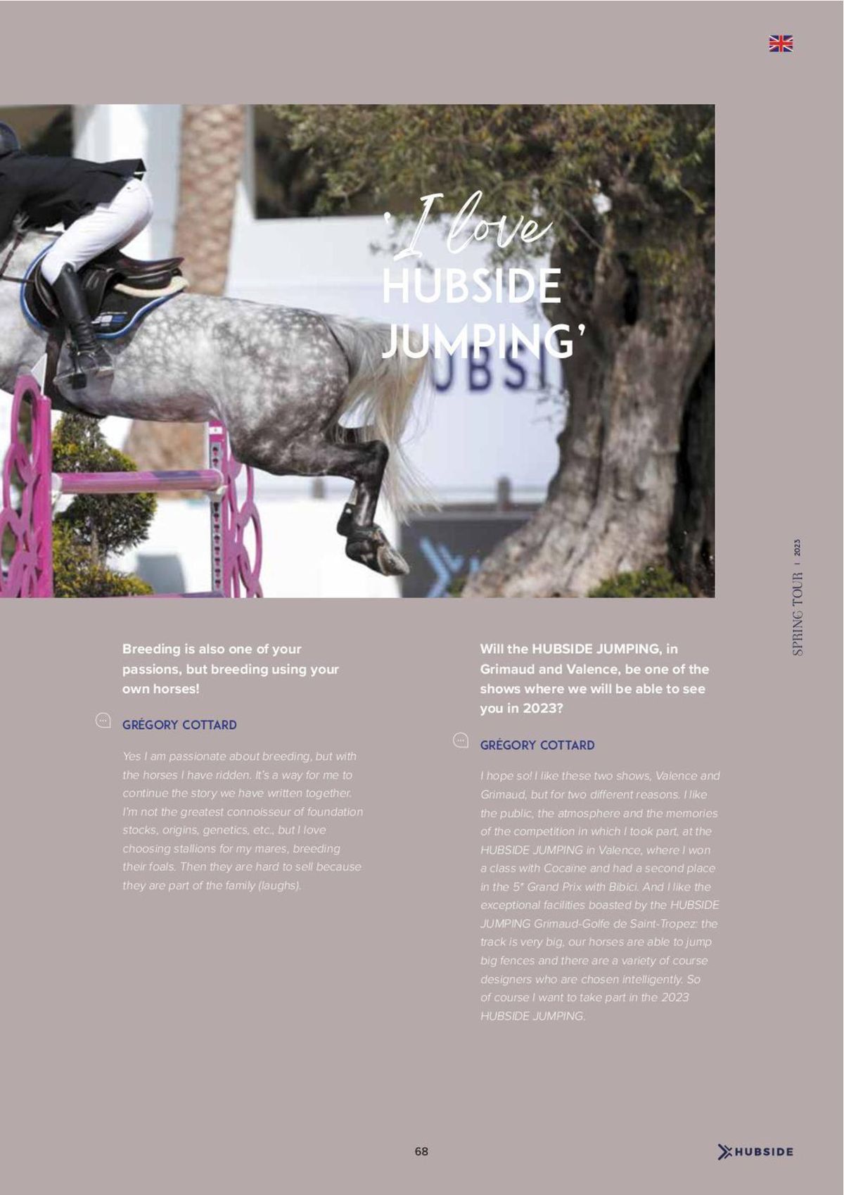 Catalogue Magazine HUBSIDE jumping Grimaud Spring Tour 2023, page 00070