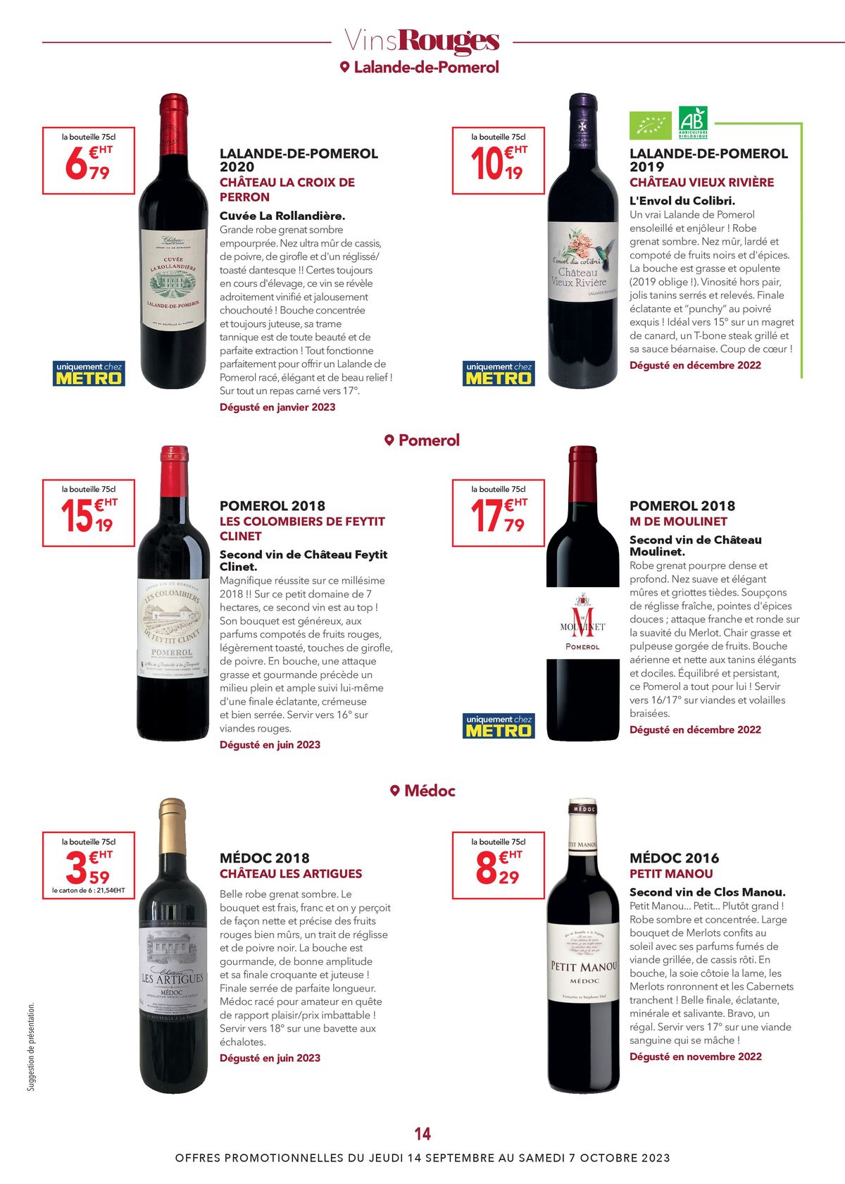 Catalogue GUIDE DES VINS (NATIONAL), page 00014