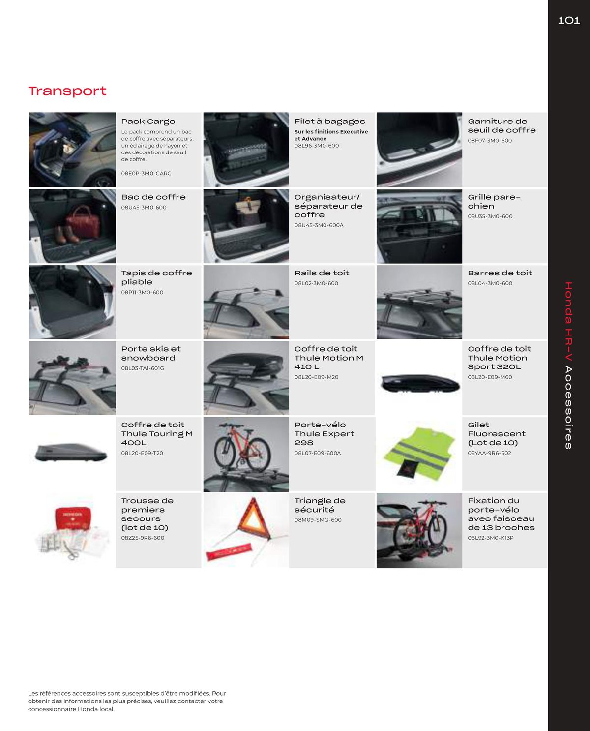 Catalogue Honda HR-V, page 00103